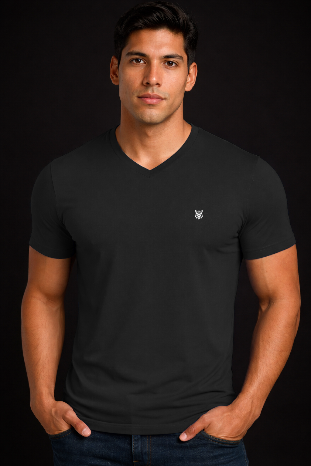 HORG FITTED V-NECK  TEE