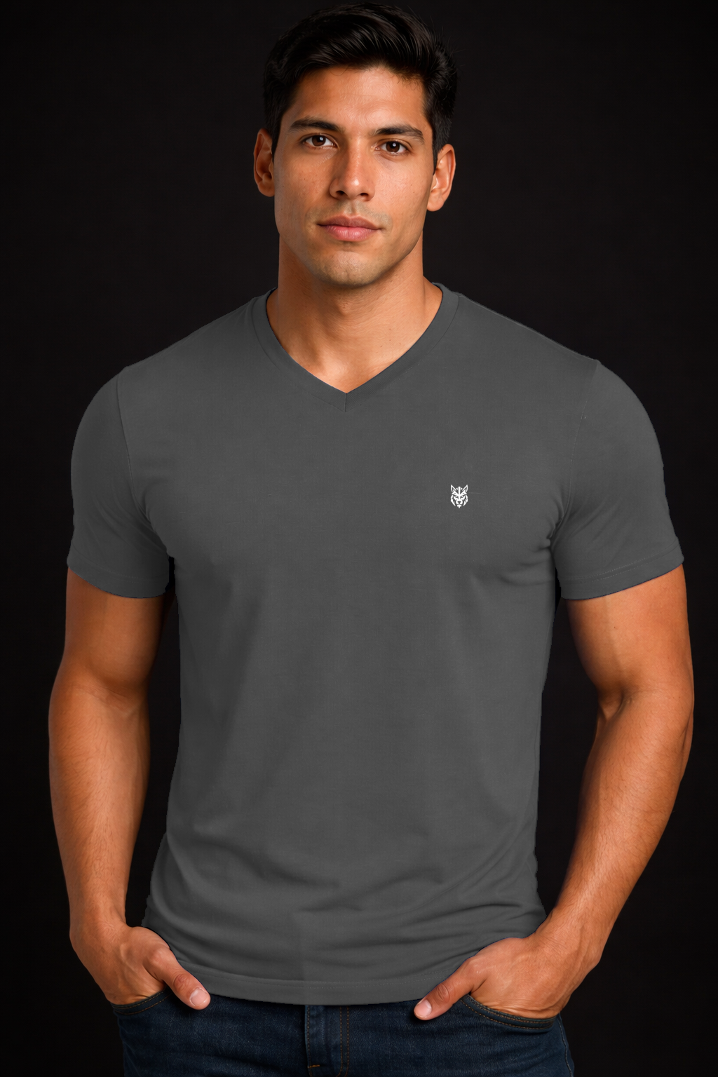 HORG FITTED V-NECK  TEE