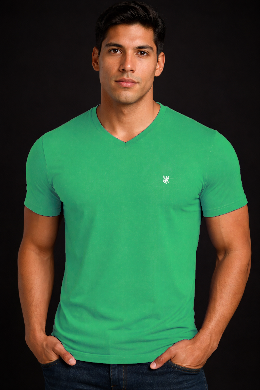 HORG FITTED V-NECK  TEE