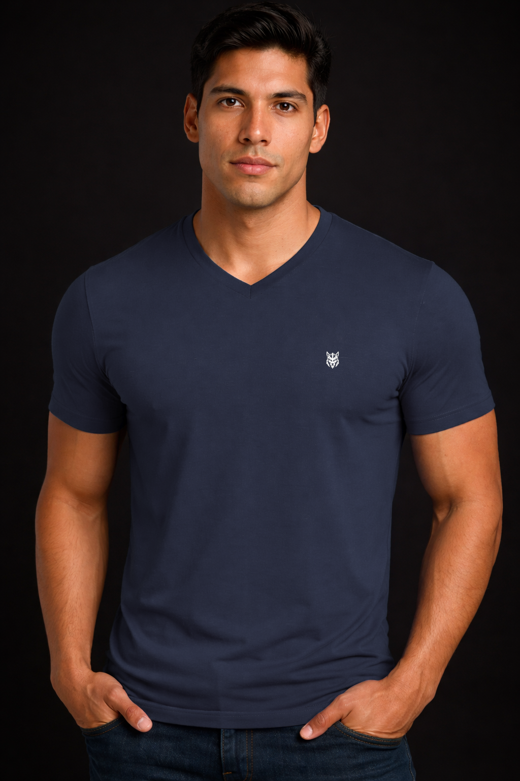 HORG FITTED V-NECK  TEE