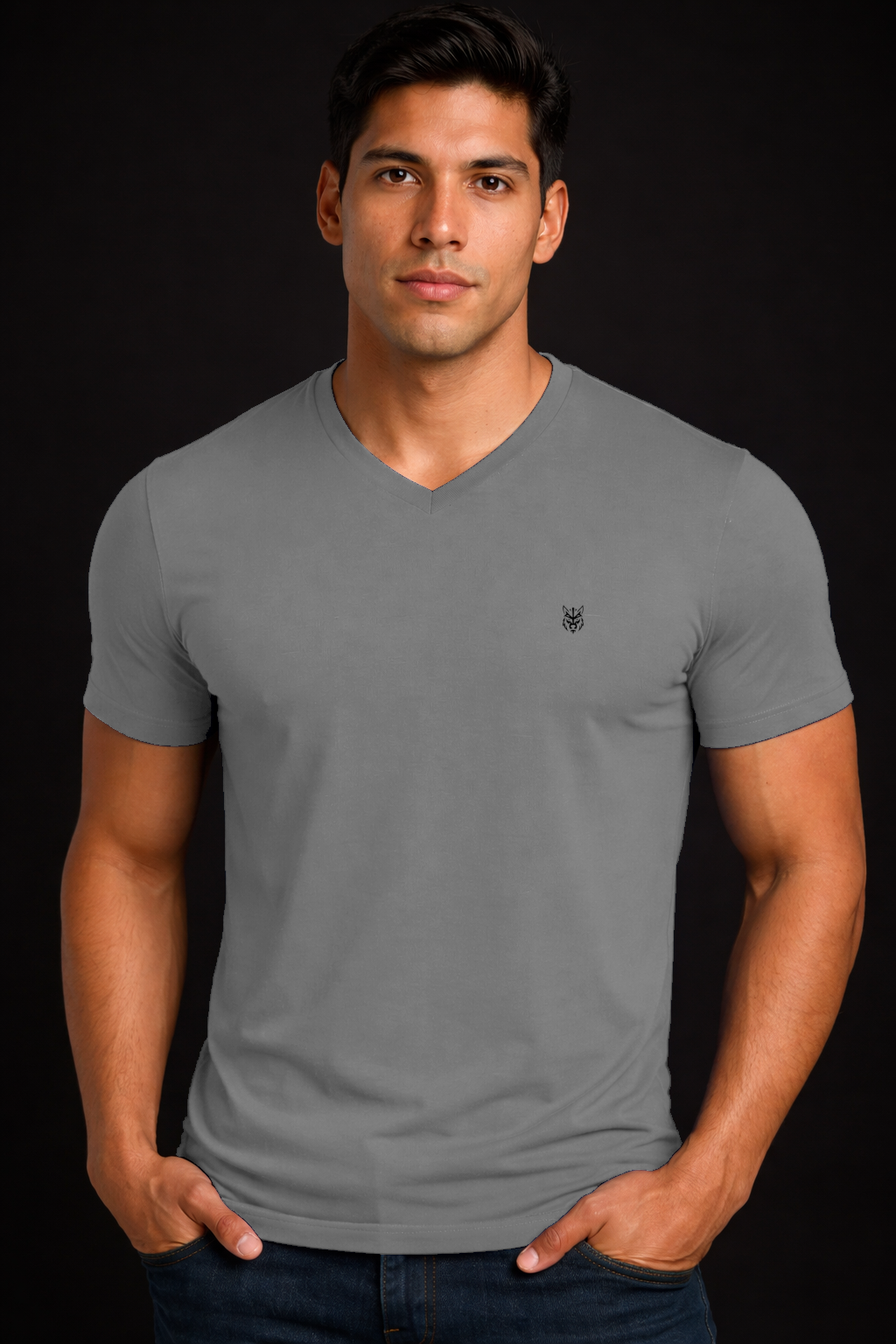 HORG FITTED V-NECK  TEE