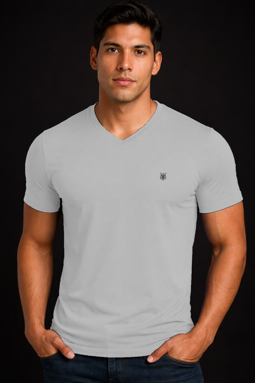 HORG FITTED V-NECK  TEE